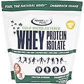 POWER PLAY FUEL Cold Micro-Filtered Whey Protein Isolate Powder, Shamrock Shake 2LB - Grass-Fed, Gluten-Free & Keto-Friendly, Low Lactose - Post Workout Fitness & Nutrition for Muscle Recovery