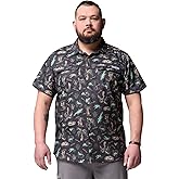 Columbia Mens PFG Uncharted Printed Short Sleeve Shirt