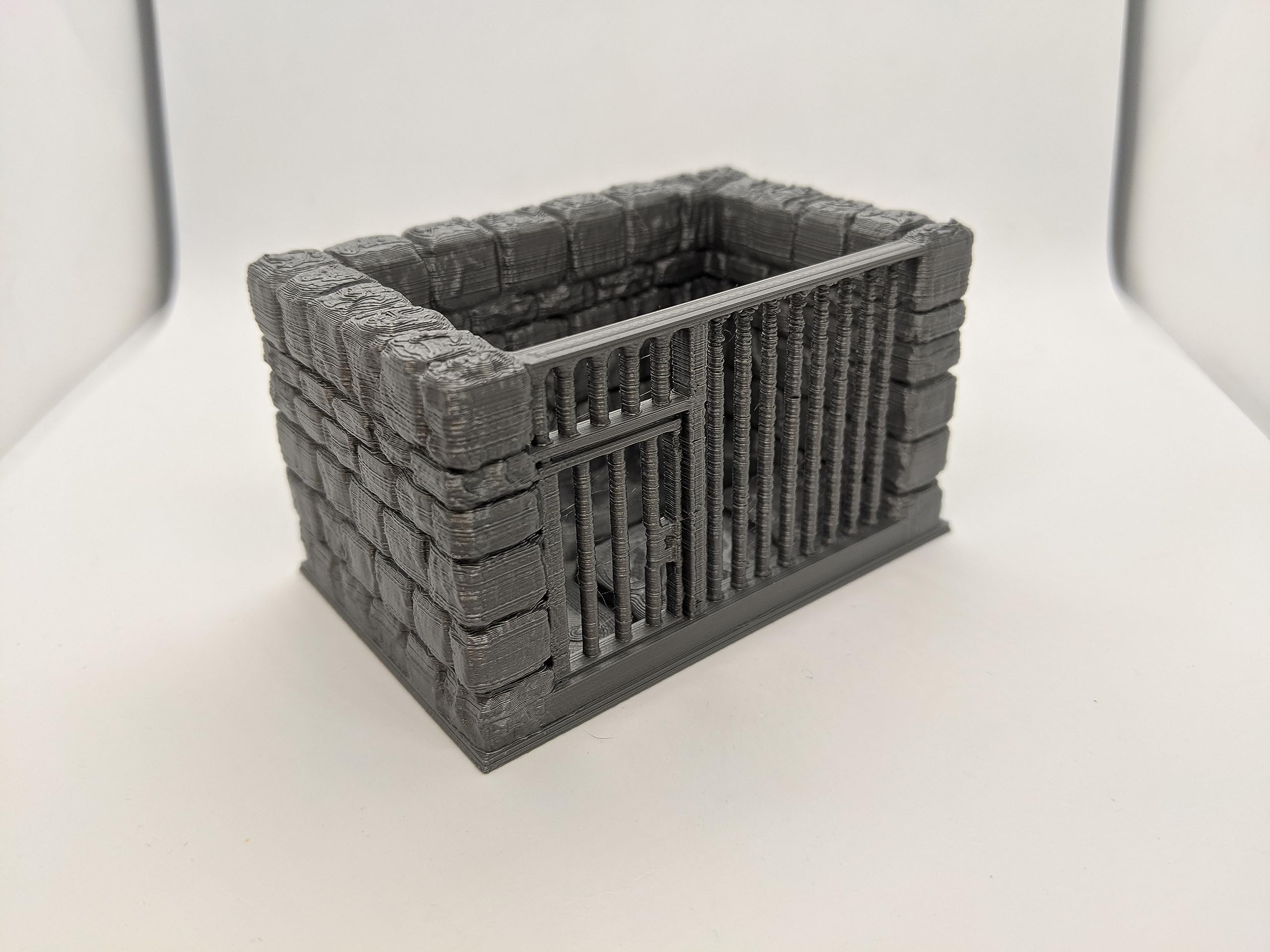 Jail Cell Stone Building Structure | 28mm 1/56 Scale Miniature | RPG Tabletop Figure Landscape Modelling Wargaming Fantasy Diorama Wargames Model Scenery Terrain Scatter Roleplaying Paintable