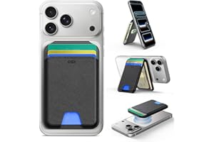 ESR Upgraded for MagSafe Wallet, 5 Card Holder, RFID Blocking, Magnetic Wallet with Adjustable Stand, Slim for iPhone 17/16/1