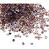 PATIKIL 14000Pcs Wedding Table Scatter Confetti Crystals 3mm Acrylic Diamonds Vase Fillers Gems for Table Centerpiece Decorations Bridal Shower Party, Dark Brown AB