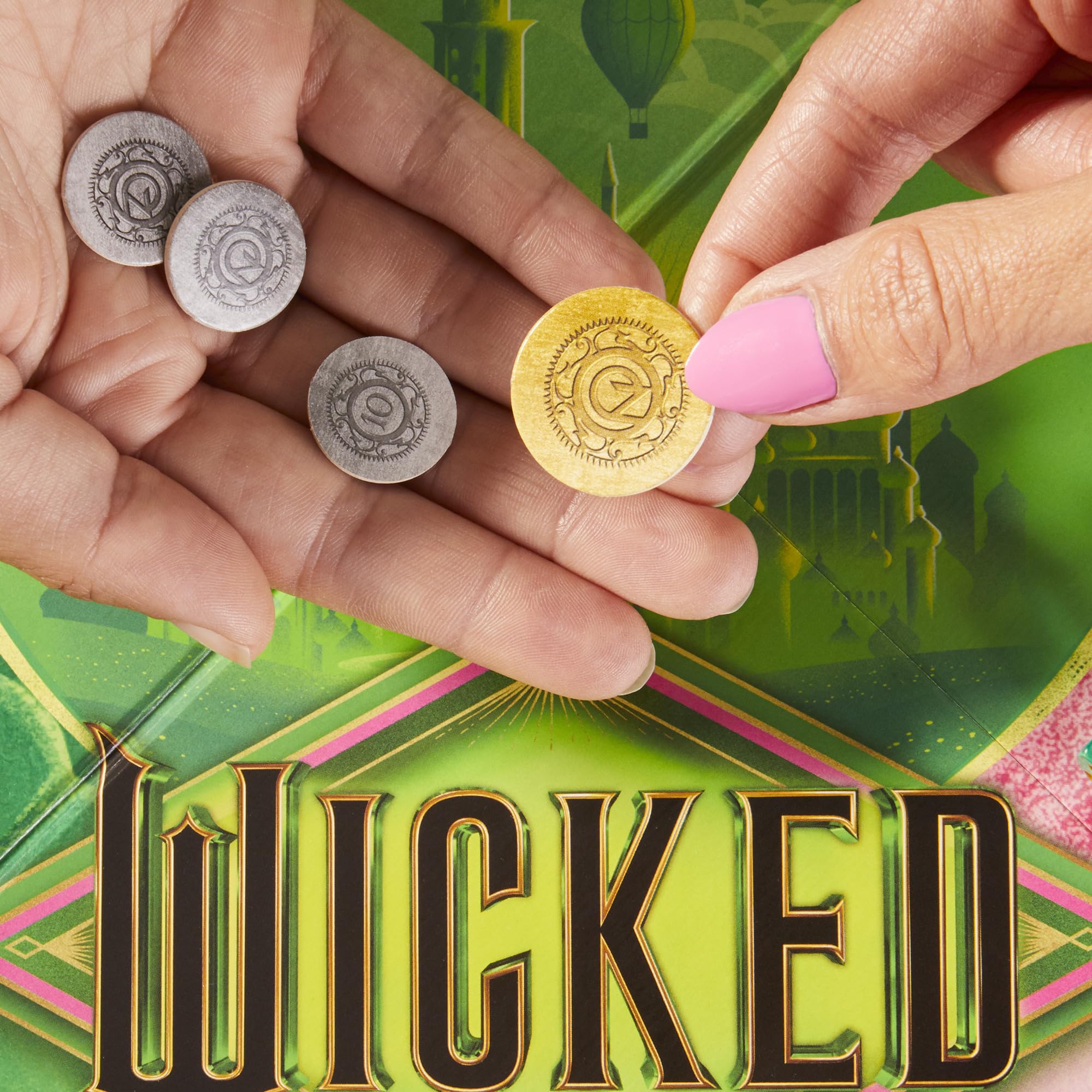 Monopoly Wicked Edition Board Game | Inspired by The Motion Picture | Ages 8+ | 2 to 6 Players | 30 Mins. | Family Games for Kids, Teens, and Adults