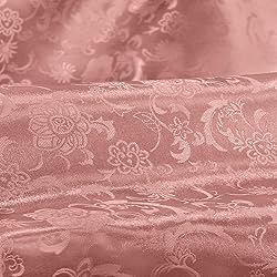 Cobedzy Rose Gold Satin Fabric by The Yard - 5