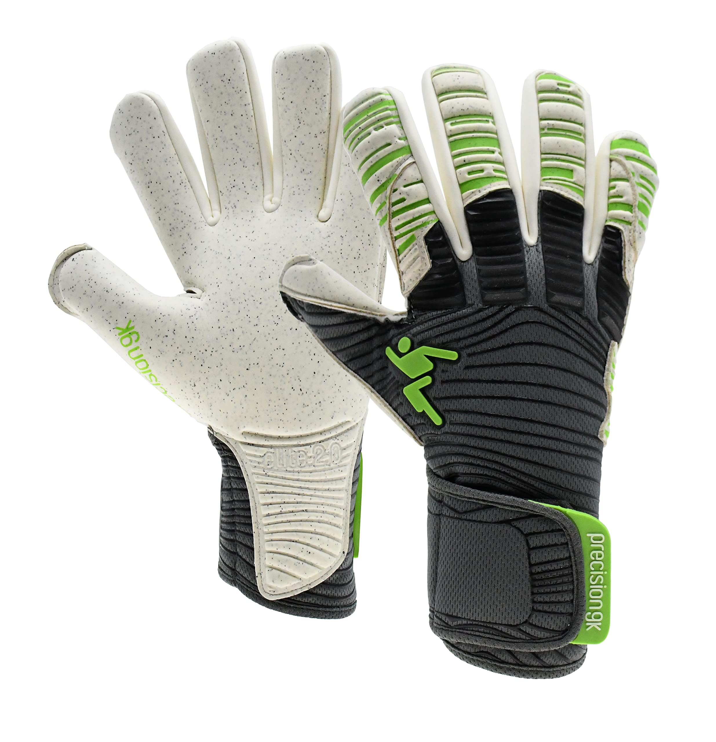 Precision GK Elite 2.0 Quartz Goalkeeper Gloves Size 9, White