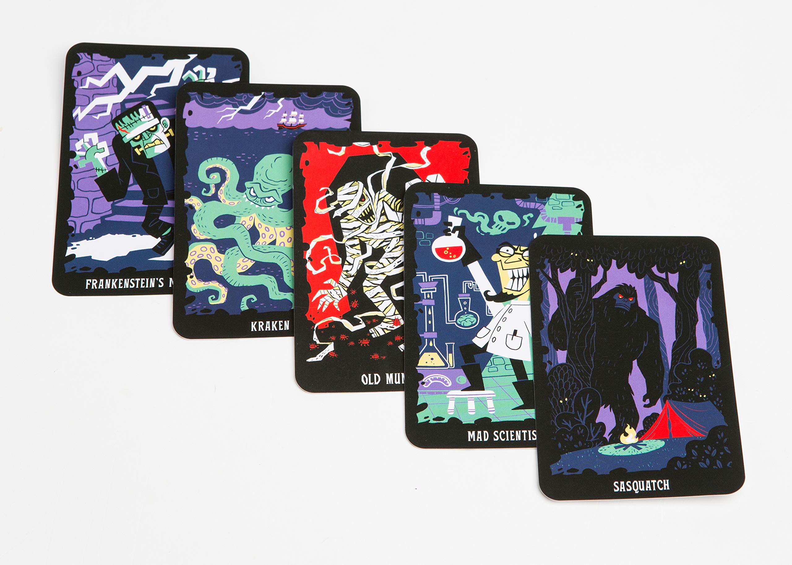Old Mummy Card Game (Spooky Mummy and Monster Playing Cards, Halloween