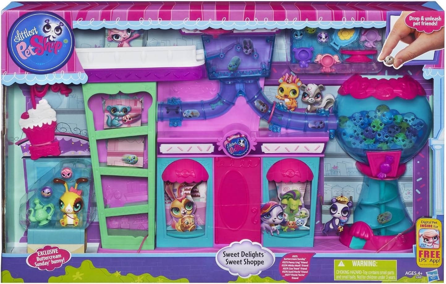 Littlest Pet Shop Sweet Delights Sweet Shoppe Playset, Playsets