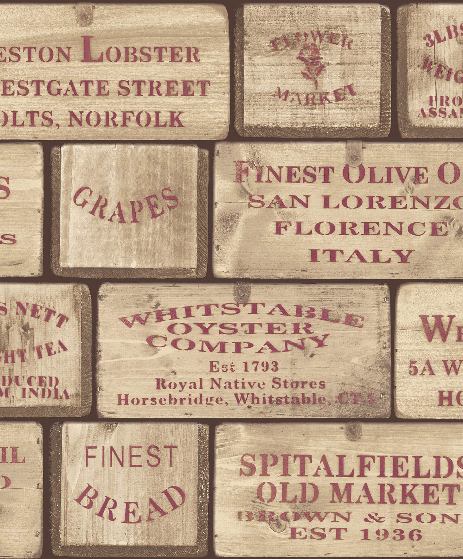 Galerie G12306 Kitchen Recipes Wallpaper, Red