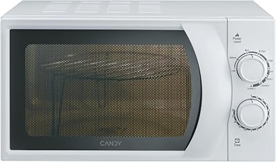 Smart CMG 2071M, Microondas con grill, 20L, Mecánico, Temporizador, 6 niveles potencia, Plato giratorio 24,5cm, Descongelación automática, 700W/900W, Blanco
