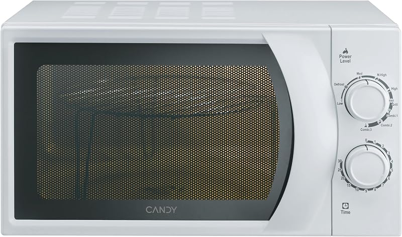 Smart CMG 2071M, Micro-ondas com grelhador, 20L, Mecânica, Temporizador, 6 níveis de potência, mesa giratória de 24,5cm, Desembaciamento automático, 700W/900W, branco