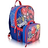 Marvel Spiderman Backpack With Lunch Box for Boys | Spiderman Insulated Lunch Bag Lunch Box for Boys, Girls, Toddlers | Spider-Man Backpack for School