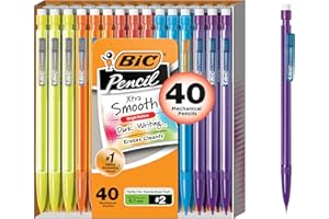 BIC Xtra Smooth Mechanical Pencil, 0.7 mm Medium Point, Refillable and Retractable, 40-Count Pack