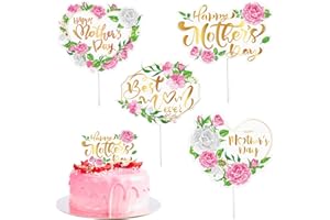 OMGOUUE 16pcs Happy Mother’s Day cake Topper Party Supplies Decoration