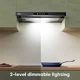 CIARRA CBCB6909A Telescopic Cooker Hood 60cm 600m3/h Ducted & Recirculation view 4