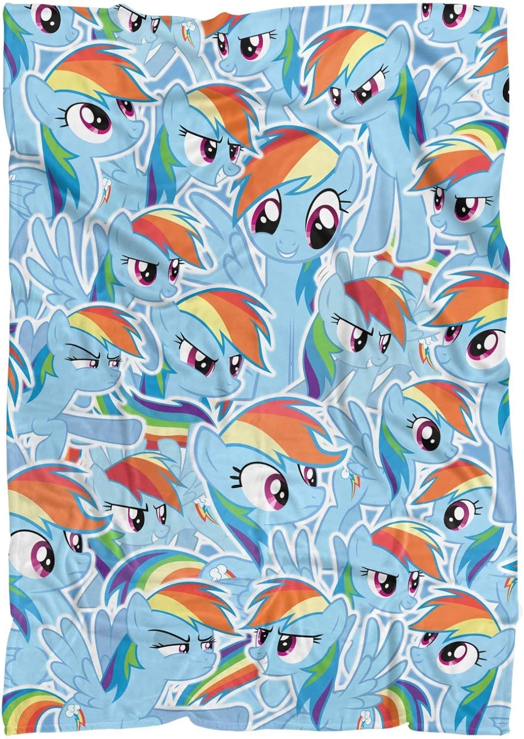 Rainbow Dash Fluffy Micro Fleece Throw Blanket