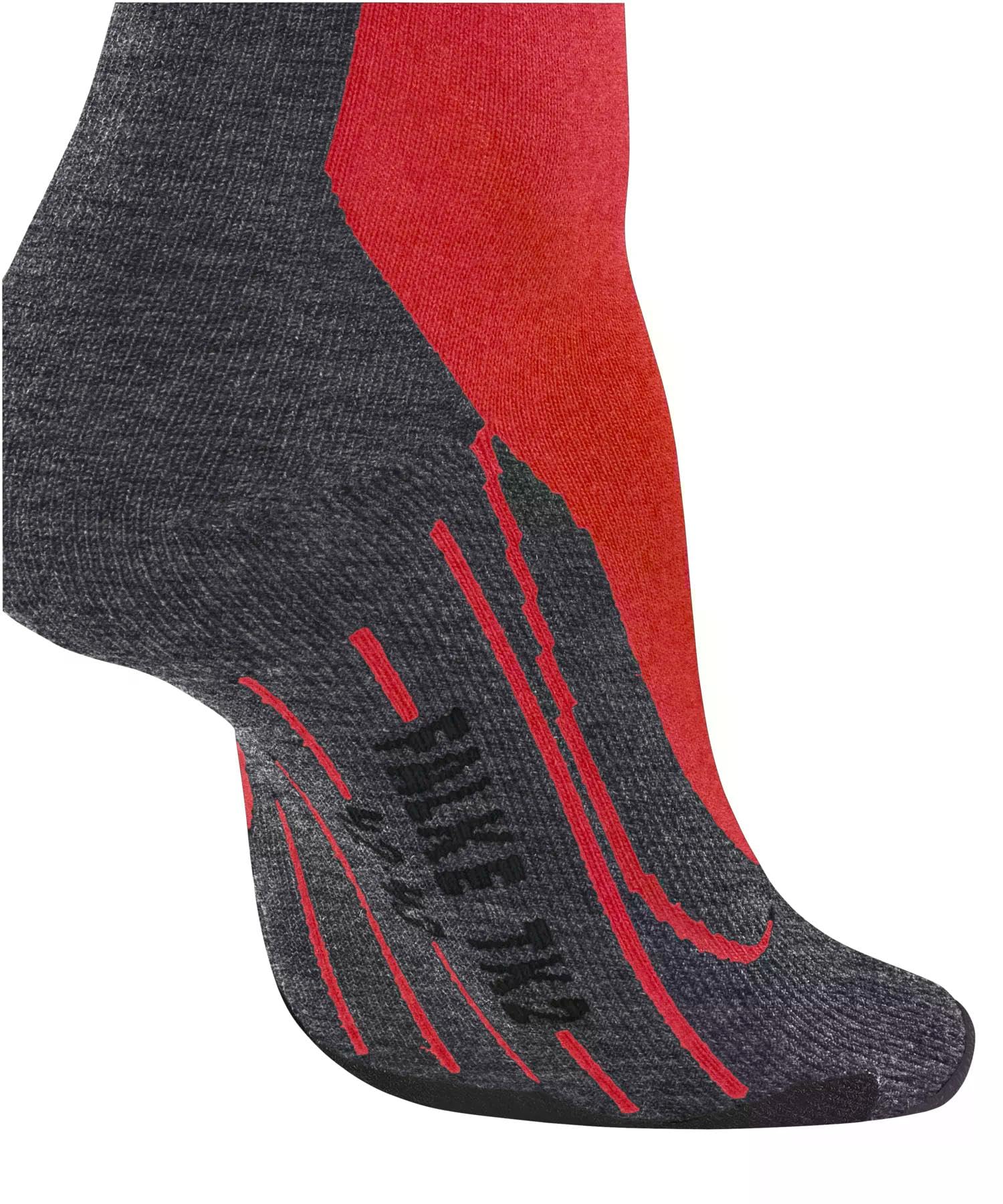 FALKE Herren Wandersocken TK2 Explore M So Wolle Funktionsmaterial antiblasen dick 1 Paar, Rot Big Red 8178, 42-43 2
