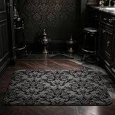 Feelyou Gothic Death Moth Damask Bathroom Rugs Bath Mats 16