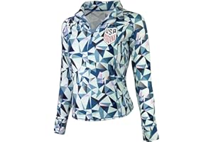 Icon Sports Officially Licensed Women's U.S. Soccer Quarter Zip Jacket, USWNT Pullover Sweatshirt