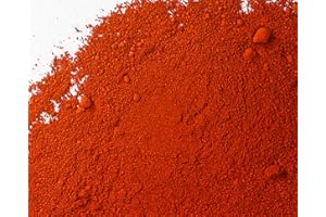 ROCK N SOIL Red Pigment Powder, Matte Red Iron Oxide Powder, Red Concrete Pigment Powder, Red Grout Colorant, Color Dye for Cement Clay Wood Stain Putty Epoxy Resin - 5 Oz, Red Ochre