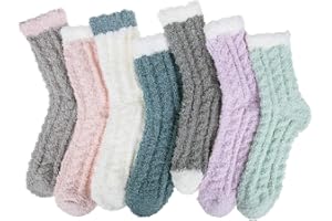CHALIER Womens Winter Fuzzy Socks Cozy Fluffy Sock Warm Fuzzy Christmas Socks for Women