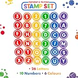 abeec Number Alphabet Stamps Set Self-Inking Kids Toddler Learning Craft Art 3+ view 3