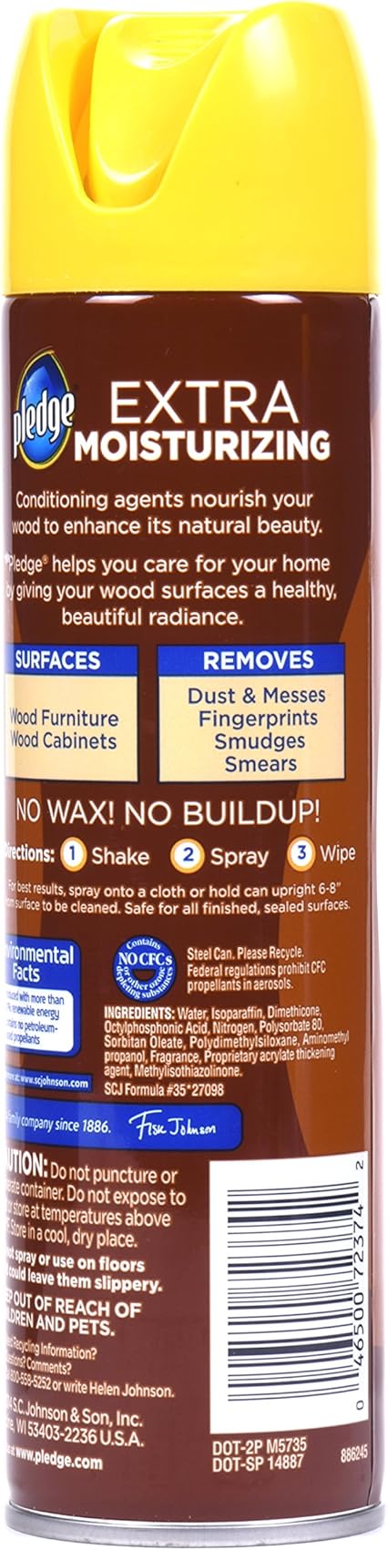Pledge Aerosol Extra Moisturizing 9 7 Oz Pack Of 3