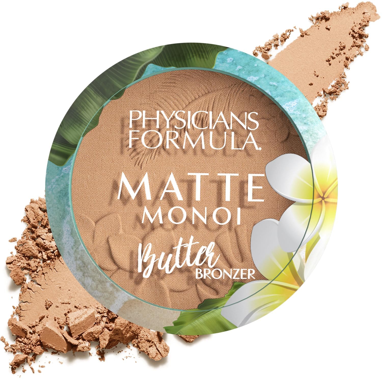 Physicians Formula, Matte Monoi Butter Bronzer Powder, Waterproof Matte Formula Infused with Nourishing Monoi and Murumuru Butter, for Bronzing and Contouring, Shade Light Bronzer
