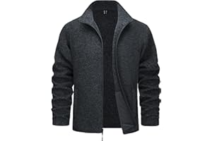 TACVASEN Men's Fleece Jackets Full Zip Lightweight Jacket Casual Soft Warm Coats with Pockets