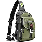 NICGID Sling Bag Chest Shoulder Backpack Crossbody Bags for Tablet Laptop Outdoor Hiking Men Women