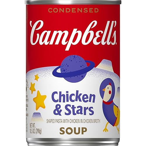Campbell's Condensed Kids Chicken and Stars Soup, 10.5 oz Can