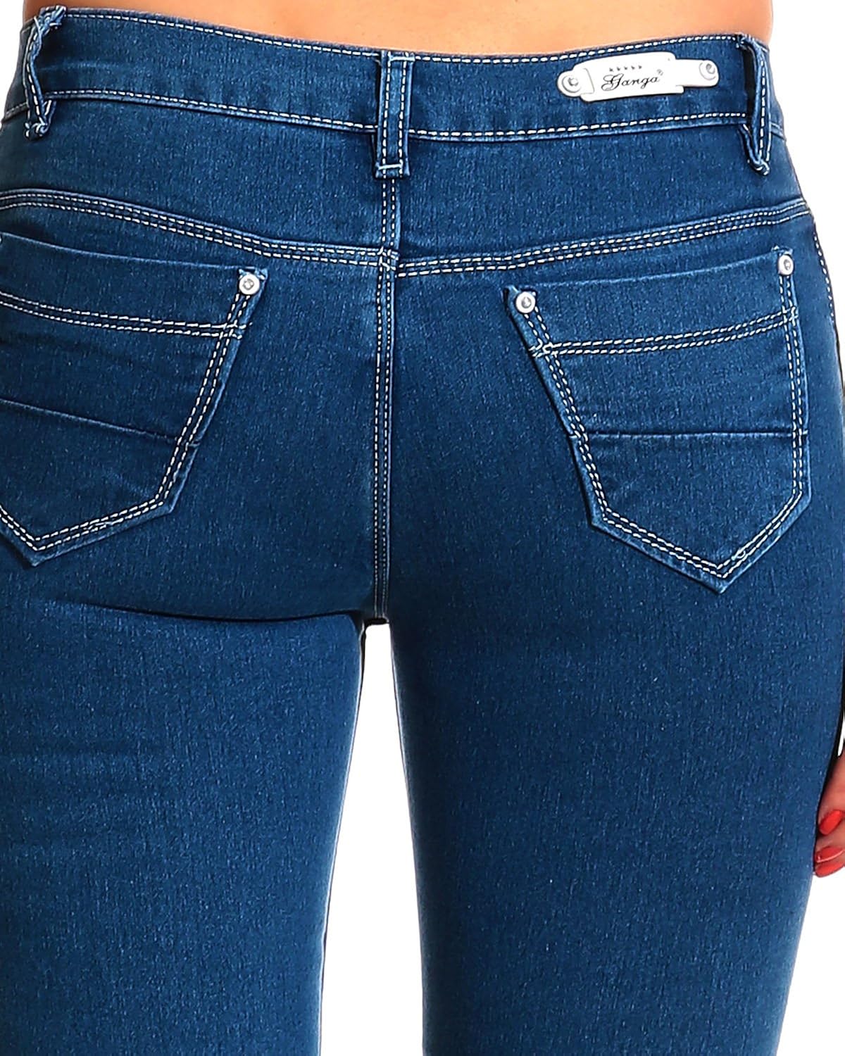 ganga women's slim fit capris