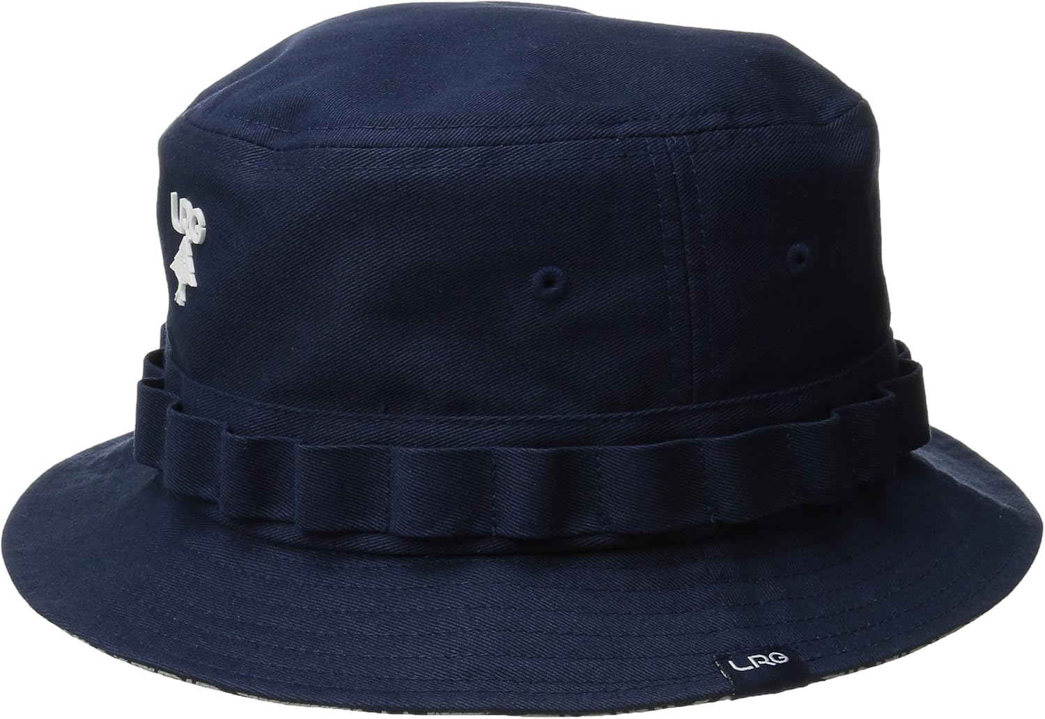 LRG Men's Research Collection Reverse Bucket Hat, Navy, Small/Medium