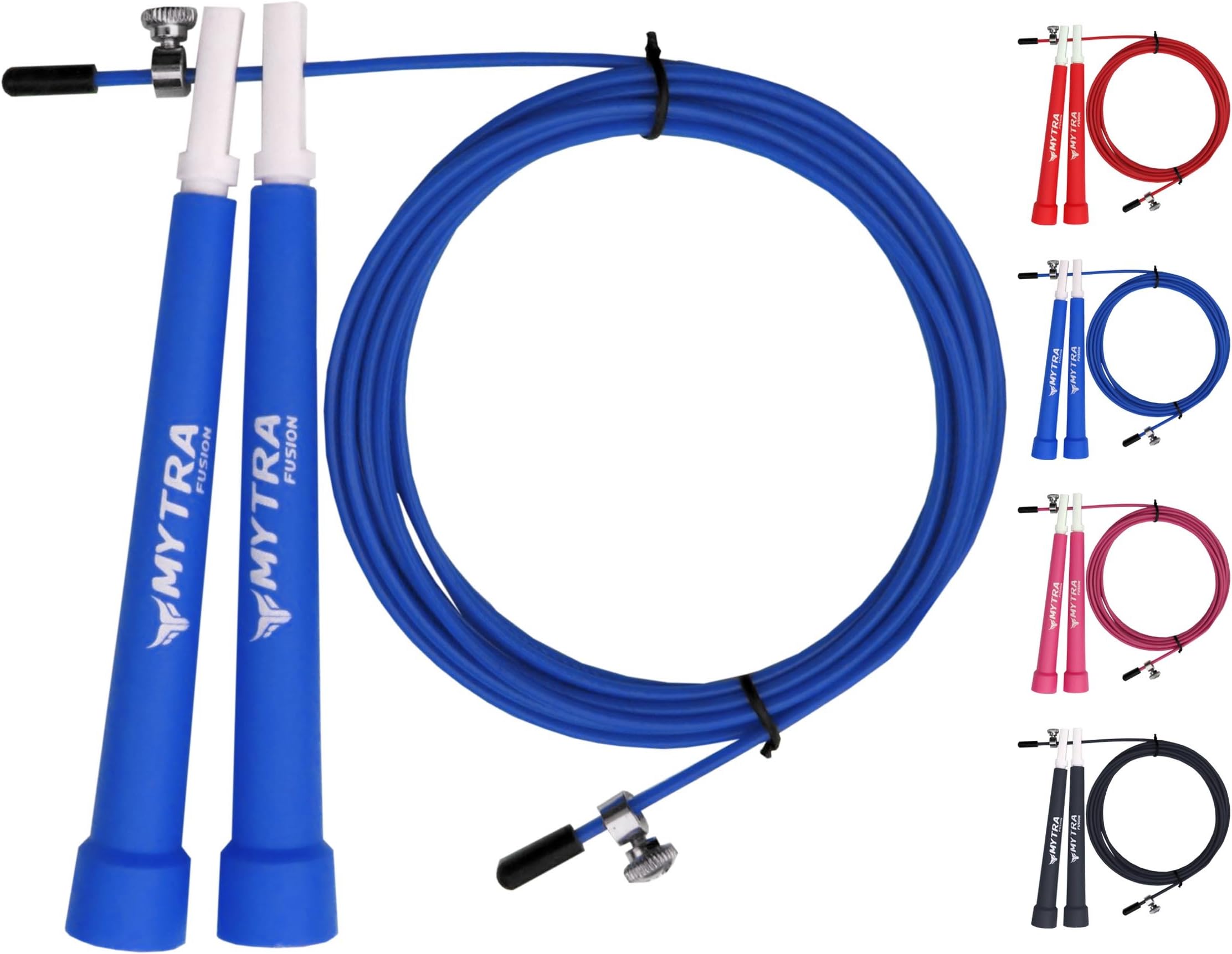 Mytra Fusion Adjustable Skipping Rope Wire Fitness Plastic Handle Fitness Gym Training