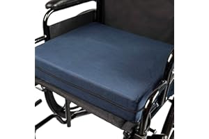 DMI Cushion for Office Chairs, Wheelchairs, FSA HSA Eligible, Scooters, Kitchen or Car Seats for Support and Height while Red