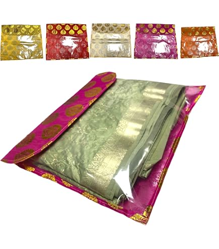 Fashion Bizz - Set Da 24 Organizer In Tessuto Non Tessuto Rosa - Perfetti Per Sari, Camicie E Viaggi