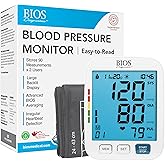 BIOS Diagnostic Blood Pressure Monitor - Accurate Readings, Large, Backlit Display, Easy to Use, Irregular Heartbeat Detector