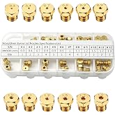 MCAMPAS 36 PCS LP Gas Conversion Kit for Range/Cooktop/Stove | Propane &amp; Natural Gas Brass Orifice Nozzles (0.3mm-1.9mm, M6x0.75mm) Compatible with Frigidaire, Kenmore, Electrolux