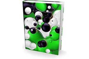 EUCATUS BEST PRODUCTS & GIFTS Easy Apply, Reusable Book Covers 1 Pk. Best 8x10 Textbook Jackets for Back to School. Stretchable to Fit Most Medium Hardcover Books. Perfect Fun, Washable Designs for Girls, Boys, Kids and Teens