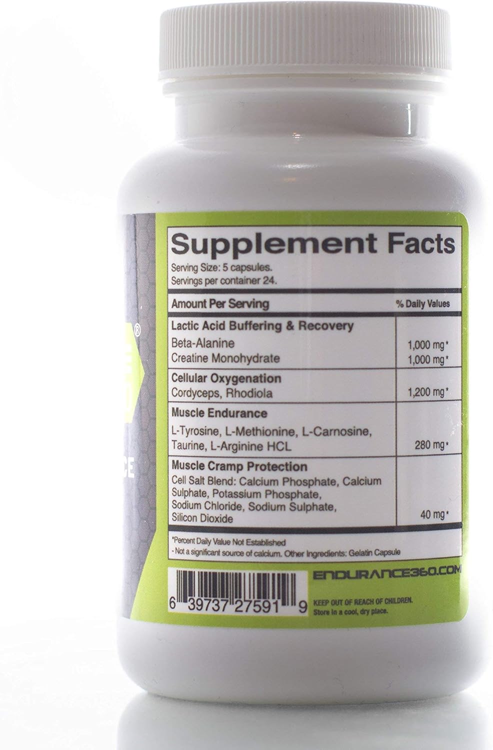 Endurance360 Complete Sports Performance for Runners, Cyclists, Triathletes and Ultra Athletes. Designed for Aerobic Energy, Recovery, Boost Vo2 Max, Muscle Cramp with Electrolytes and Aminos: Health & Personal Care