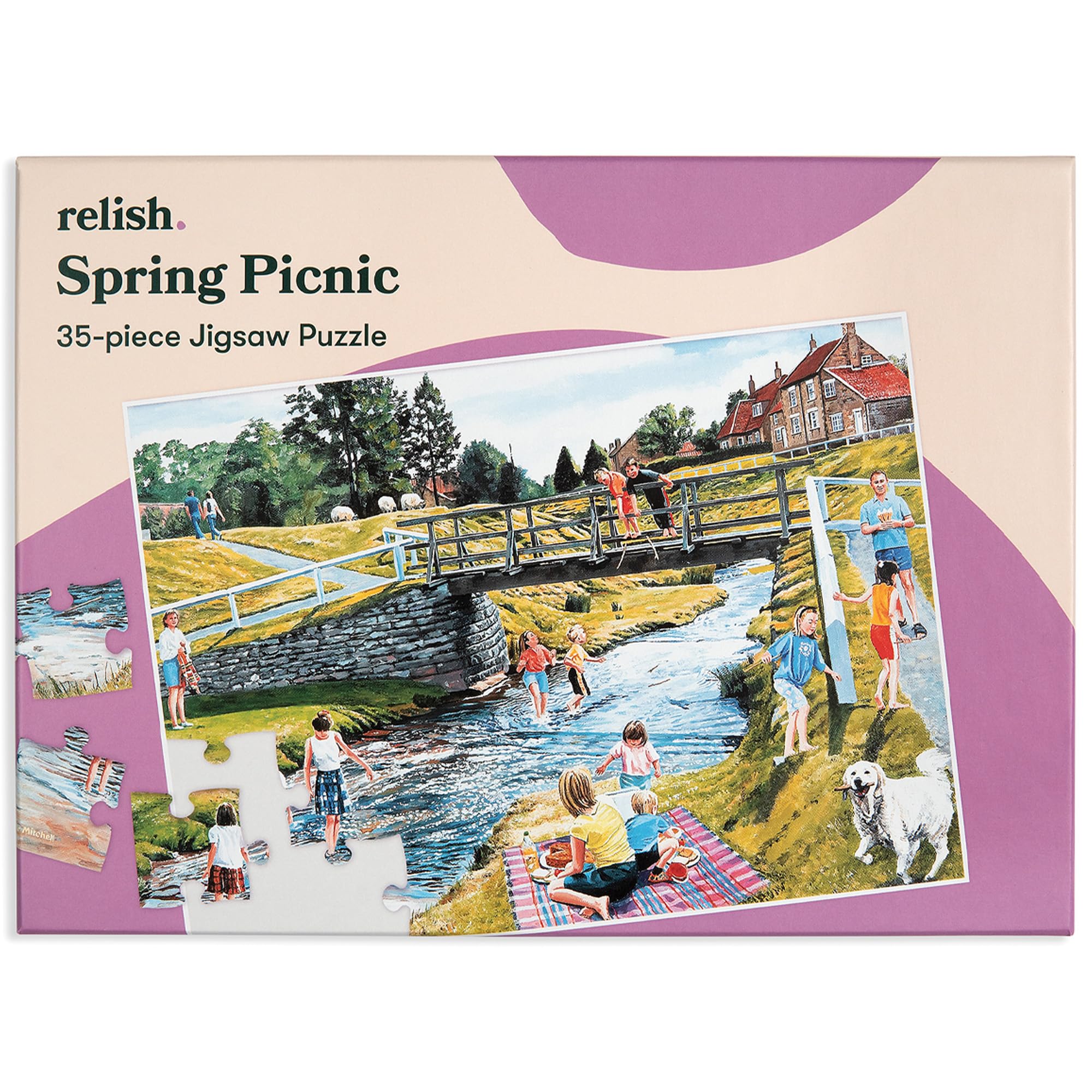 Relish 35 Piece Spring Picnic Dementia Jigsaw Puzzle - Dementia Activities & Puzzles for People with Alzheimer's