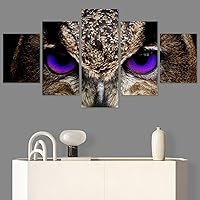 SIGNWIN 5 Panel Canvas Wall Art Modern Art Birds Bohemian Expressive Multicolor Photography Single for Home Decorations Ready to Hang - 60