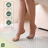 Zuvo Extra Long Bath Mat 100x40cm White Non Slip Anti Mould view 3