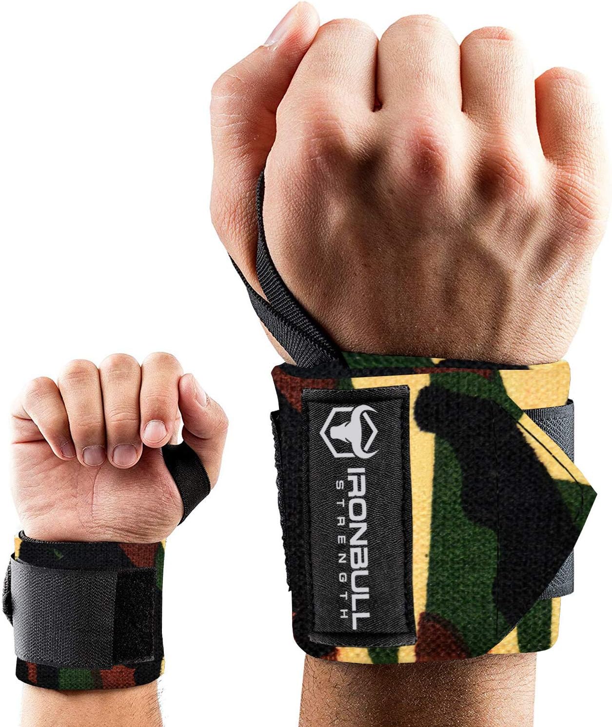 Wrist Wraps (18" Premium Quality) for Powerlifting, Bodybuilding
