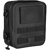 SealBags Water Resistant Tactical MOLLE Pouch for Hiking, Tools and Camping Gear. Durable Thermoplastic Design and Molle Compatible with Backpacks, Tactical Belts, Waist Bags and More