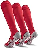 CWVLC Kids Baseball Soccer Socks 3 Pairs, Football