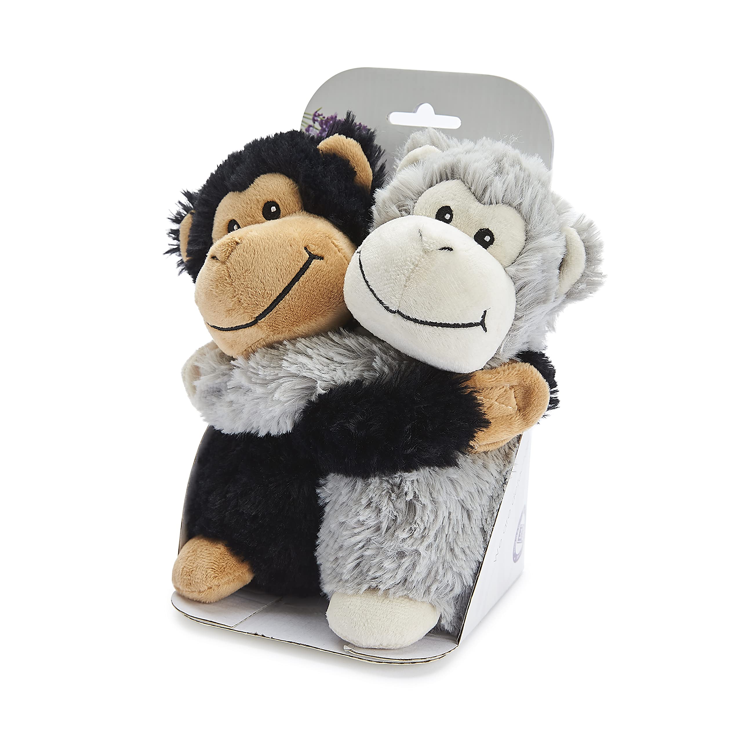 Warmies® 9'' Warm Hugs Fully Heatable Soft Heat Pad Scented with French Lavender - Monkeys