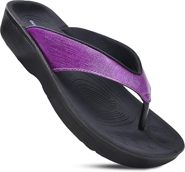 Amazon.com | AEROTHOTIC Original Orthotic Comfort Thong Style Flip Flops Sandals for Women with 