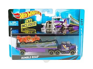 Hot Wheels City Rumble Road Toy Car Set (Multicolour)
