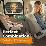 CARAMAZ Car Window Shades for Baby 48x30 cm Lion Design Pack of 2 view 4