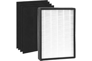 KQGLQLW LP350 Air Filter Replacement for Compatible With LivePure LP-HF350 LP-PF900 Fits LivePure LP350TH and LP350THP Aspen series Air-Purifier, 1 H13 True HEPA and 4 Activated Carbon Pre-Filters. (1Pack)