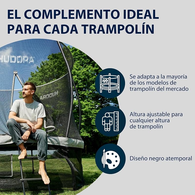 Escalera Universal Antideslizante para Trampolines - Escalera Ajustable en Altura con Peldaños Anchos - Resistente a Rayos UV — foto 5 de 6